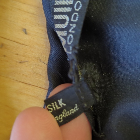 Jean Muir London Silk Dress Black & Paisley Print Size XS *Flaw* - Picture 7 of 17